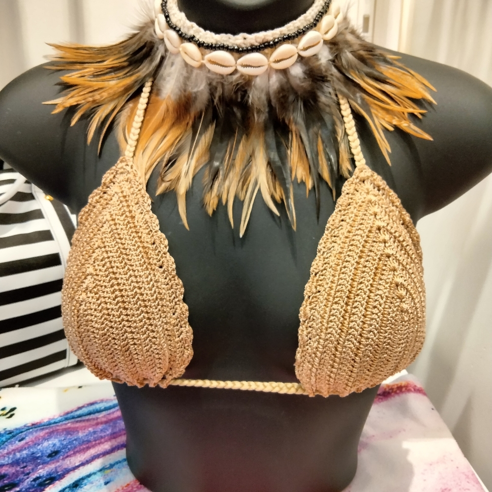 Tribal Shells and Feather multi use jewelry from Bali